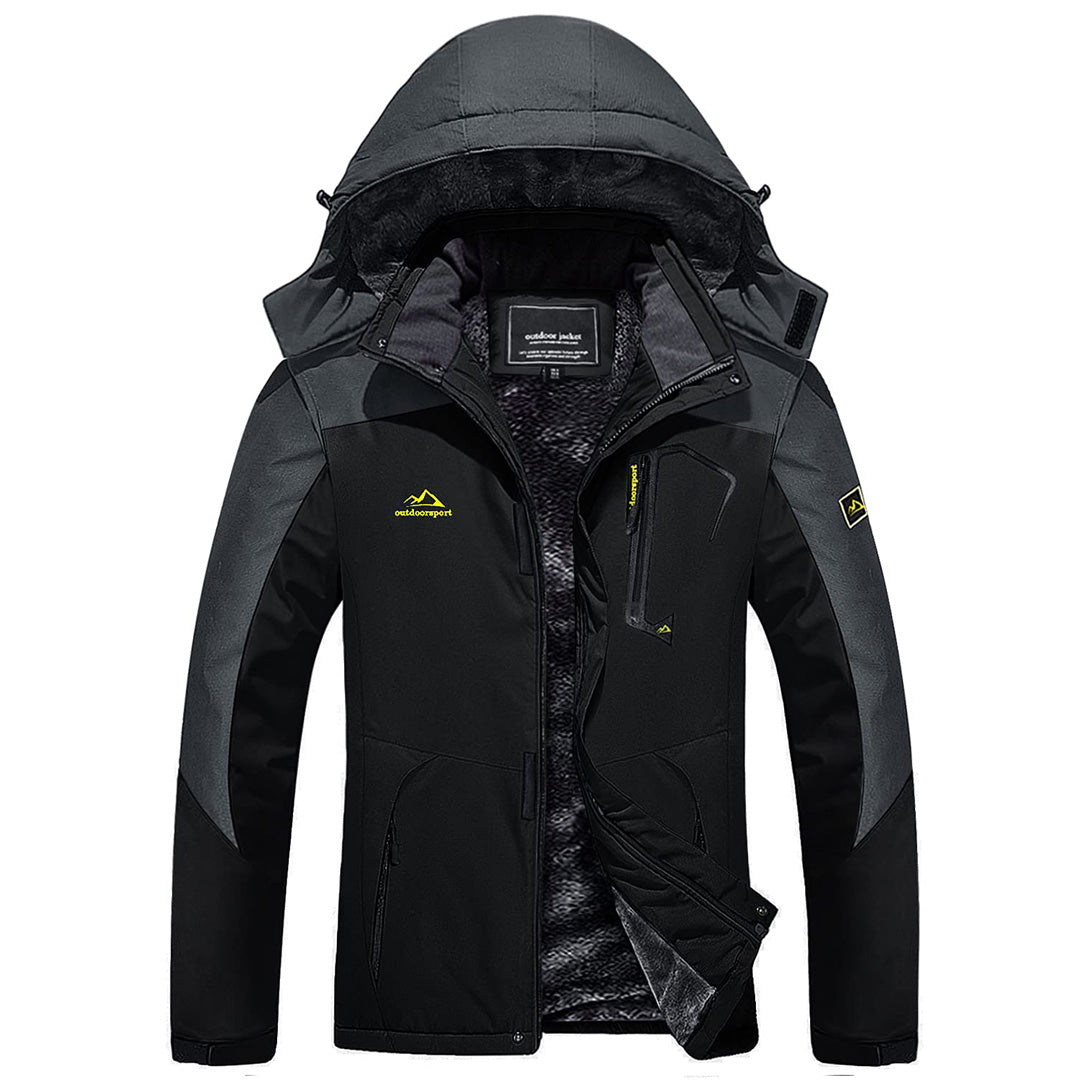 Insulated Fleece Lined Winter Hiking Jacket