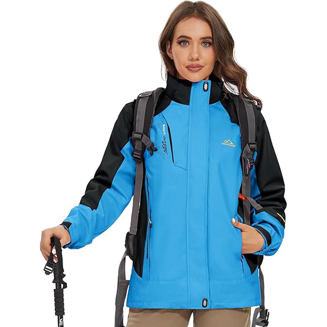 Women's 3-IN-1 Waterproof Coats Windproof Fleece Ski Jacket