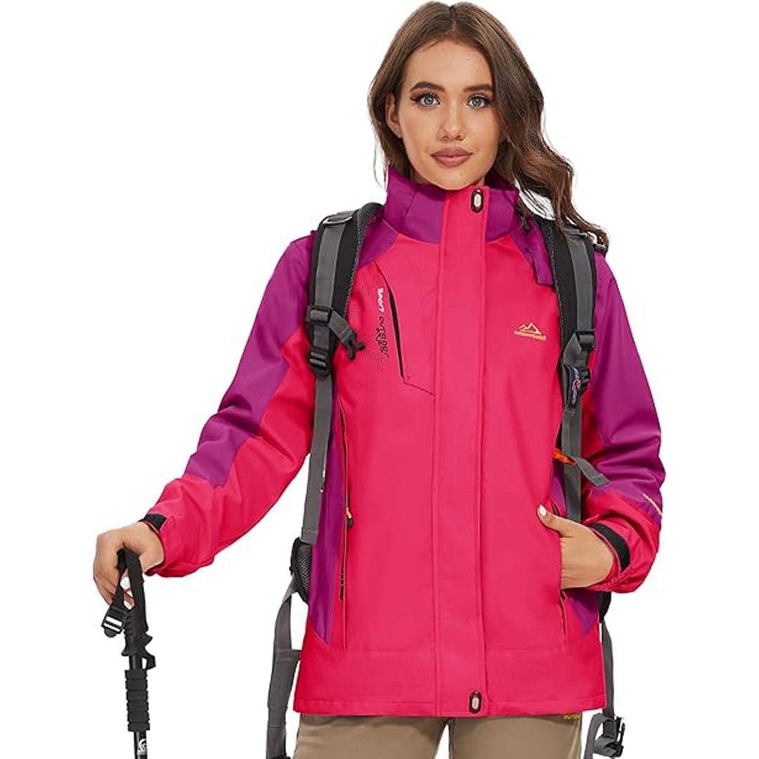 Women's 3-IN-1 Waterproof Coats Windproof Fleece Ski Jacket