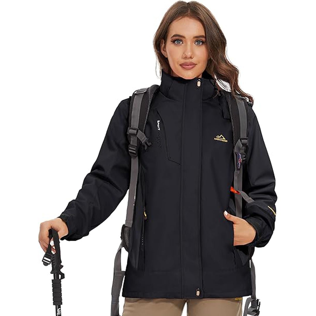 Women's 3-IN-1 Waterproof Coats Windproof Fleece Ski Jacket