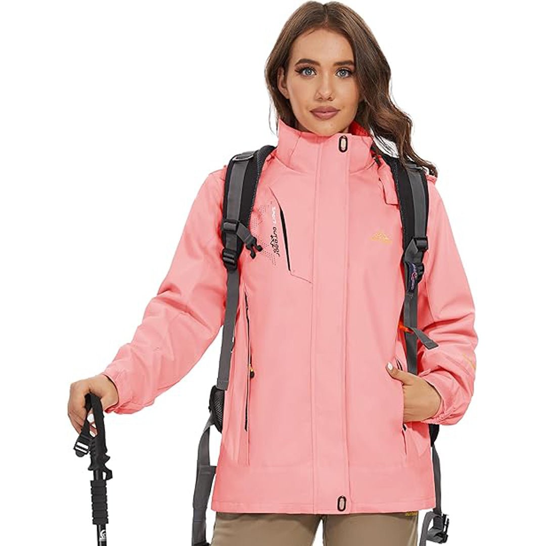 Women's 3-IN-1 Waterproof Coats Windproof Fleece Ski Jacket