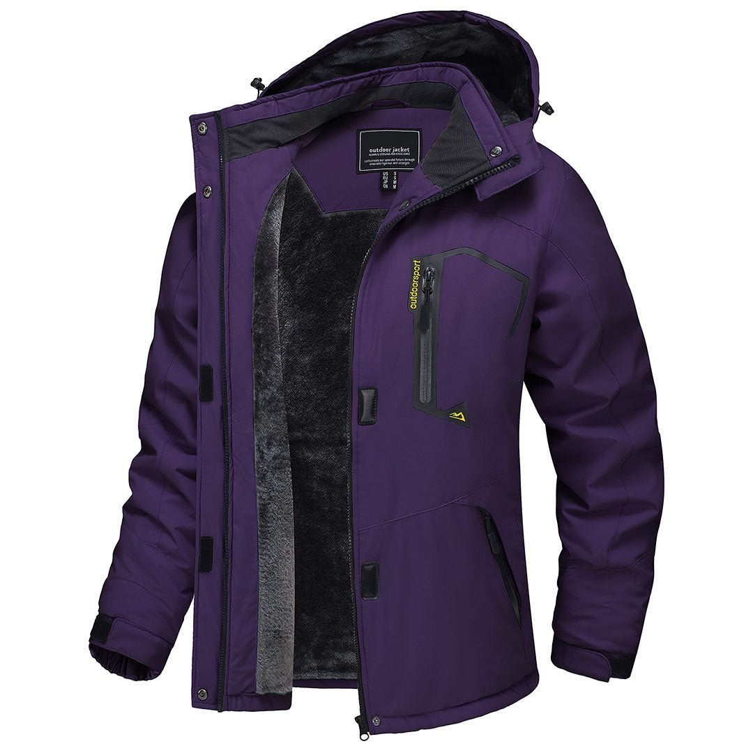 Insulated Fleece Lined Winter Hiking Jacket