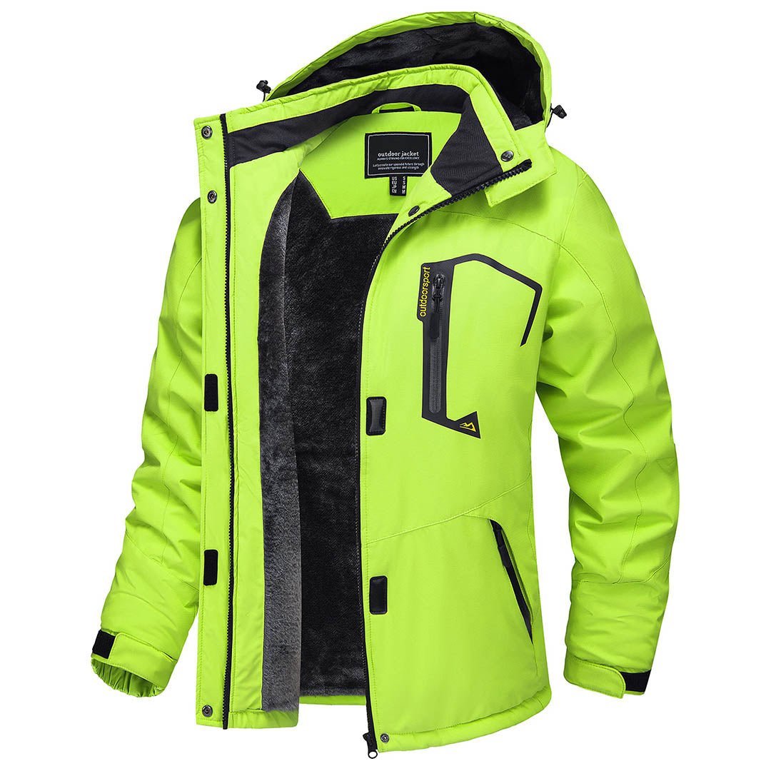 Insulated Fleece Lined Winter Hiking Jacket