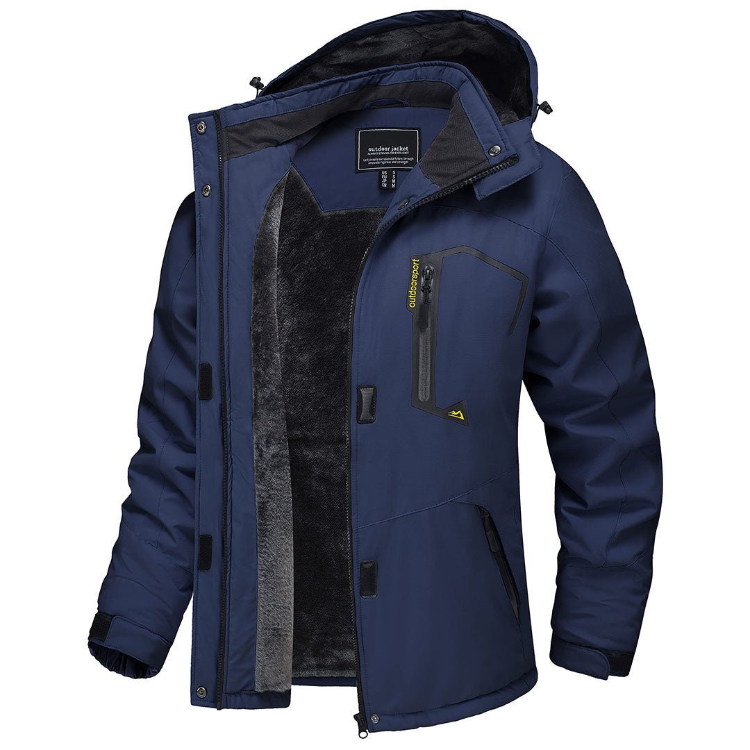 Insulated Fleece Lined Winter Hiking Jacket