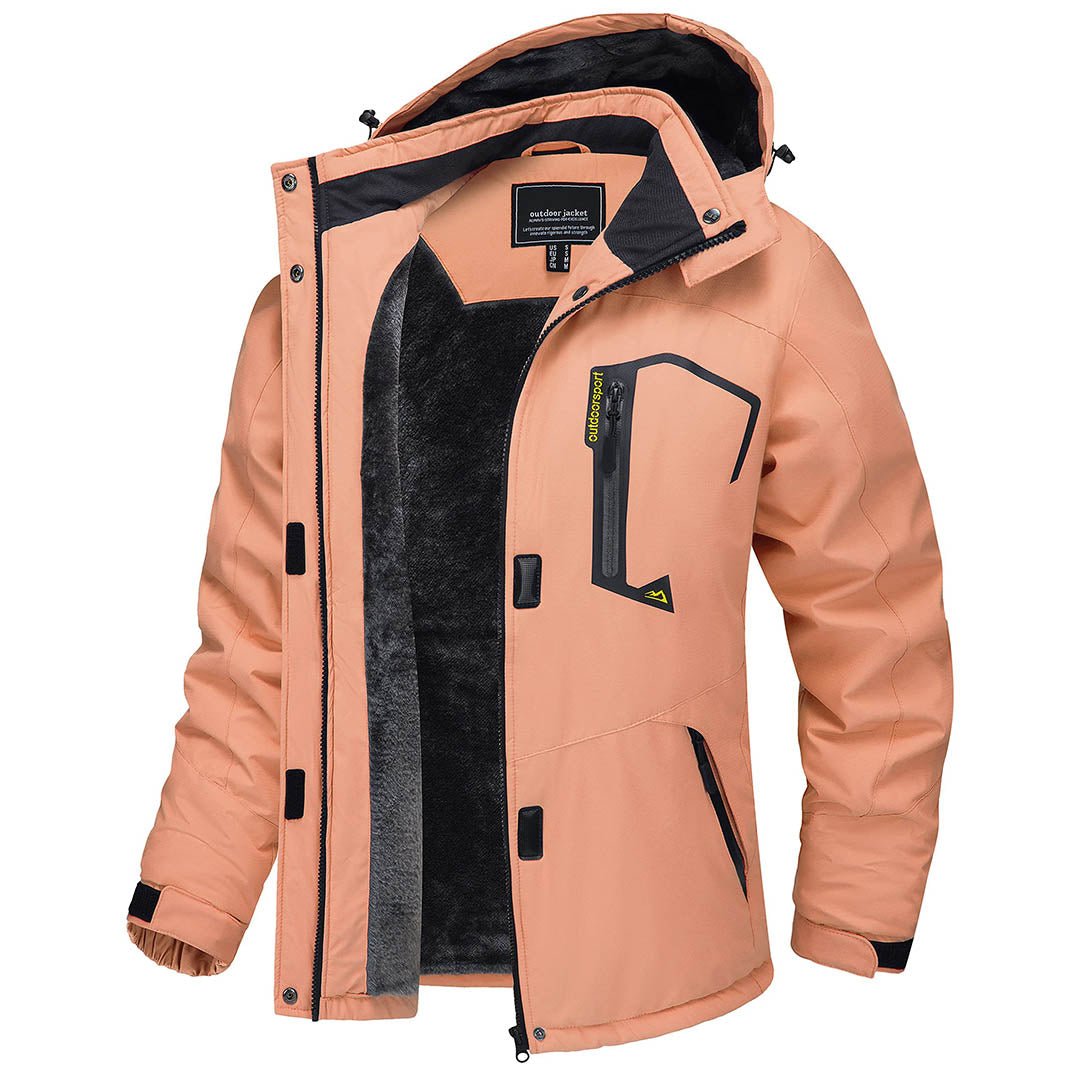Insulated Fleece Lined Winter Hiking Jacket